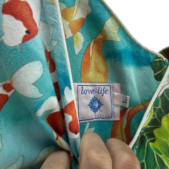 Love Life Felice Pappas Sheath Dress L Multicolor Floral Sleeveless Boho Summer - Picture 4 of 10